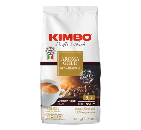 KIMBO AROMA GOLD 100% ARABICA GRANI >BEANS  1KG