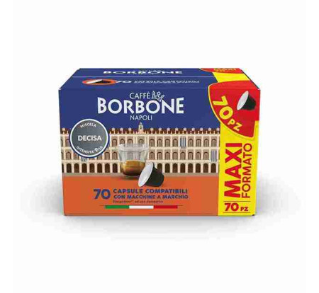 BORBONE -DECISA  CAPSULE  ΣΥΜΒΑΤΕΣ ΜΕ ΜΗΧΑΝΕΣ NESPRESSO  70τεμ.