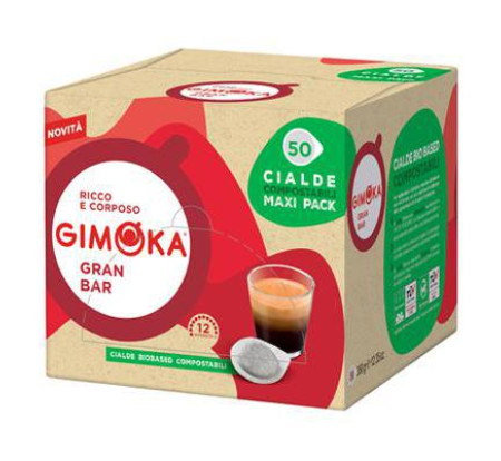 GIMOKA GRAN BAR  CIALDE 50pz. ΧΑΡΤΙΝΕΣ ΤΑΜΛΕΤΕΣ  50τεμ.
