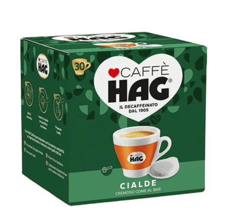 HAG ESPRESSO  CIALDE  DEC. X 30 pz. pods ese 44mm
