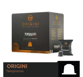 TORALDO  ΚΑΨΟΥΛΕΣ CAFFE ESPRESSO ORIGINI 100 τεμ. ΣΥΜΒΑΤΕΣ ΜΕ ΜΗΧΑΝΕΣ NESPRESSO 