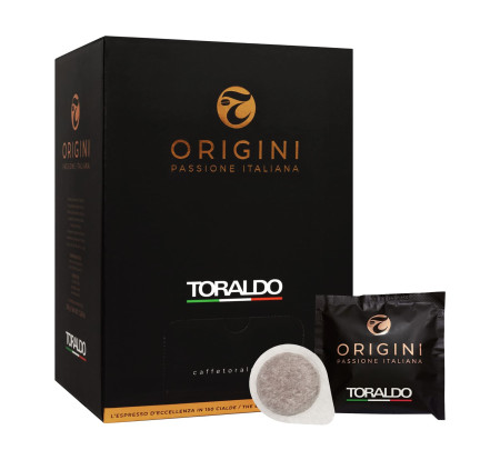 TORALDO ORIGINI caffe espresso cialde, χάρτινη ταμπλέτα 150 Τεμ.