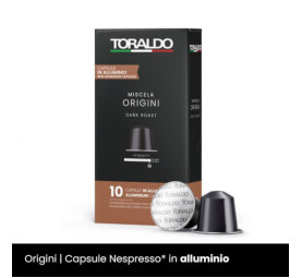 Toraldo - Origini, 10x nespresso συμβατές κάψουλες αλουμινίου